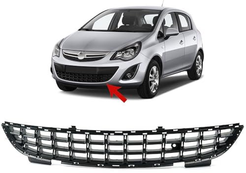 TRQCHIPS Front Stoßstangengrill Kühlergrille, für Opel Corsa D 1400871 1320196 13344422 2011-2014 Kühlergrill Karosserie Kit Autozubehör