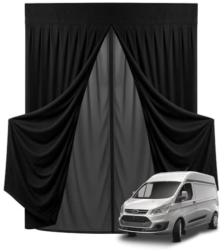 Zanzariera Compatibile con Ford Transit Custom Tetto Alto (H2) per Porta Scorrevole - Zanzariera Magnetica Tenda Parasole contro Insetti e Sole, Rete Ombreggiante Porta Laterale Campeggio