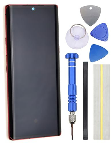 P-OLED Display Assembly Screen Replacement for LG Velvet 5G LM-G900N with Frame Assembly Red 17.3 cm