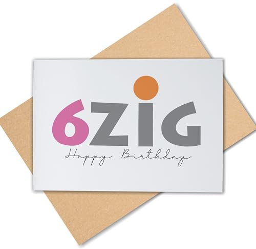 Lovely Cards - 6ZIG- Geburtstag Karte Mann Frau 60 Jahre - schöne Karte zum Geburtstag Freundin - 60er geburtstag frau - A6 (60 Jahre) - - Geschenkidee 60er
