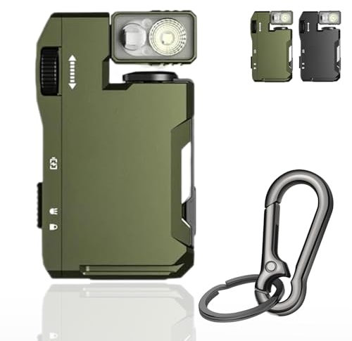 fjaldjfu G5 EDC Light 400 Lumens, G5 Rechargeable EDC Flashlight, 180° Rotatable Super Bright Magnetic High-Lumen Lamp for Outdoor Use, Emergencies, and Everyday Use (1PCgreen)