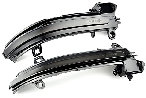 Spiegelblinker,Seite Spiegel Blinker Side Spiegel Blinklicht Passend Für BMW F20 F30 F21 F22 F23 X1 E84 1 2 3 4 Series Dynamic Blinker Licht Fließendes Wasser Blinker(Black)