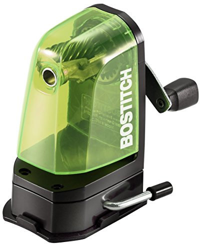 Bostitch Office Multi-Mount Manual Pencil Sharpener, Vacuum Mount or Screw Mount, Green (MPS2-GRN) (MPS2-Green)