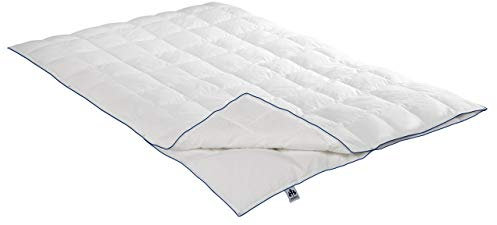 Irisette Vier-Jahreszeiten-Bett Luna Daunen/Feder weiß Größe 155x220 cm