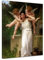 Bilderdepot24 Bild auf Leinwand | William Adolphe Bouguereau - Jugend in 30x40 cm als Wandbild | Wand-deko Dekoration Wohnung alte Meister | NEU-180229-30x40-jug