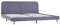 Festnight Bettgestell Bett Doppelbett Ehebett Bettrahmen Funktionsbett | Bettgestell mit Lattenrost Hellgrau Stoff 180x200 cm
