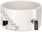 KADAX Overflow fatto di ceramica, 2 colori, coperture di fiori, potenza rivestita in ceramica, vaso di fiori, vaso di fiori, fioriera per alberi di draghi, violette, pansy (bianco, ⌀ 18 cm)
