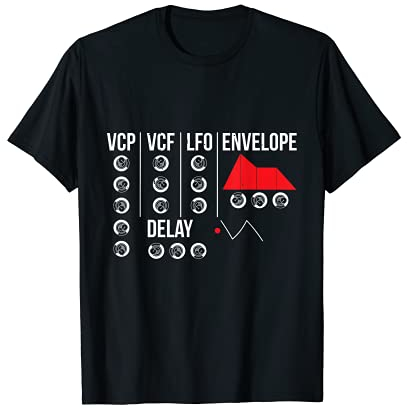 ADSR Modular Life Wave DJ Turntable Synth Nerd Synthesizer T-Shirt