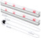 Tekmelau Led Grow Light Bar for Indoor Plants, Sunlight White Plant Growing Lamp for Succulent Cactus Table House Office Greenhouse Plant Grow Shelf with ON/Off Switch