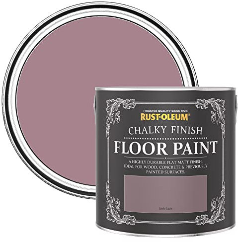 Rust-Oleum Peinture Rose Résistante aux rayures pour Sols, Finition Mate - Lumière Tamisée 2.5L