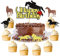 Unimall Global 25 Stück Race Horse Cupcake Topper Reiter Kuchen Picks Pferde Dekor Für Geburtstagsfeier Party Pferd Thema Abendessen Essen Dekoration Zubehör, Polychromatisch