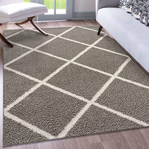 Impression Teppich Weicher Flächenteppich, Luxus Muster Teppich, Hochwertiger Schlafzimmerteppich, Wohnzimmerteppich, Küche - Grau, Größe:120x170 cm