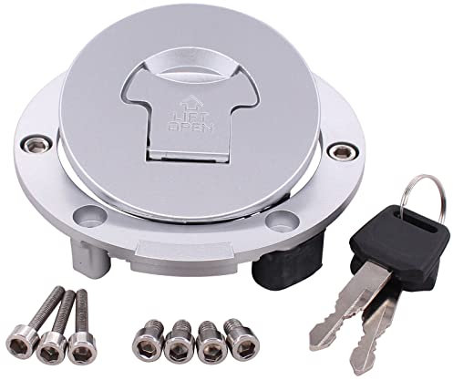 Tankdeckel Tankschloß Motorrad Kraftstofftankdeckel Tankverschluss mit Schloss Schlüsseln für Honda CBR 600 RR PC37 1000 F PC35 500R 500 R CBF NSR 125 JC22 NT700V NTV 650 VFR 800 RC46 750 RC36 VTR XL