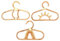 Sharplace 3X Enfants Cintre Rotin Organisateur Chambre Crochets Muraux pour Enfants Bébés Filles