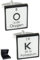 COLLAR AND CUFFS LONDON Manschettenknöpfe Herren Schwarz und Weiß - Mit Box - OK - Periodensystem - Chemische Symbole - Chemie - Langlebiges Messing - Quadratisch - EIN Paar