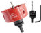 Scie cloche 85mm, LAIWEI A2 mèche cloche à arbre pour usage intensif, foret 4341,outil de perçage pour percer des trous dans différents types de bois, aluminium, PVC, etc.
