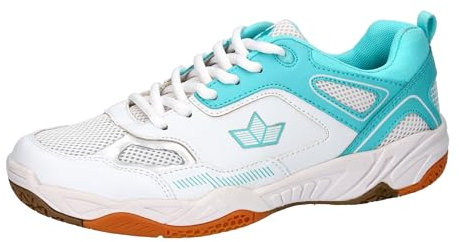 Lico Damen Sprint Indoor Hallenturnschuhe, weiß/türkis, 39 EU