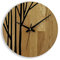SENTOP Wanduhr aus Holz, Wanduhr aus Eiche, Moderne Wanduhr, Heimdekoration, Wanduhr aus echtem Eichenholz, Große Wanduhr aus Holz, Eiche - Mattlack, 50 cm
