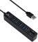 Ziyan Hub USB répartiteur 6 ports avec lecteur de carte MicoSD et SD pour ordinateur portable/PC/MacBook