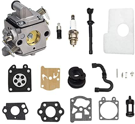 YWNYT MS170 MS180 C1Q-S57A Carburetor Kit for STIHL 017 018 MS 170 180 180C MS170 MS180 MS170C MS180C Chainsaw/Lawn Mowers with Air Filter Tune Up Kit