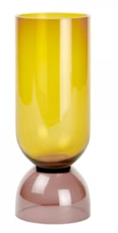 Lambert [A1] Vasari Vase Glas Honig/aubergine H 32 cm D 12 cm