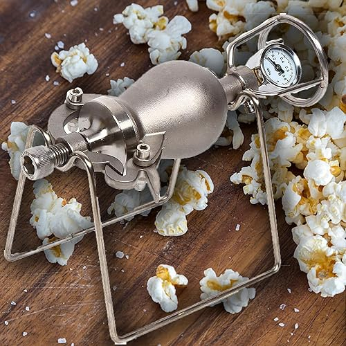 Máquina de Palomitas de maíz China, máquina de Palomitas de maíz de Alta presión con válvula de Seguridad, Mini Olla de Palomitas de maíz de Acero Inoxidable para Fiesta en casa