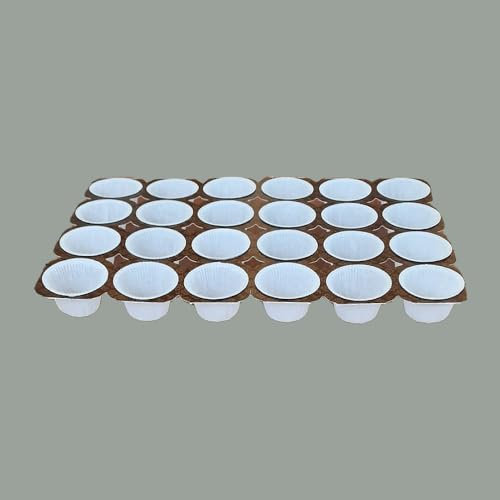 Lucgel Teglia Usa e Getta Stampo in Carta Forno per Muffin Medi 56g 24 Porzioni - 5 pezzi -