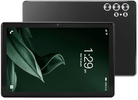 Elprico Tablet da 10,1 Pollici, Tablet per Chiamate Mobili da 12 GB 256 GB Rom 4G LTE, Tablet con Risoluzione 2560X1600 Tablet5.0 (Black)
