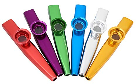 Holz-Kazoo-Set aus Aluminiumlegierung, tragbar für Anfänger und Musiker | Einfaches Spielen ohne Notenkenntnisse, individuell spielbar zur Gitarrenbegleitung, ideales Reiseinstrument für Lagerfeuer