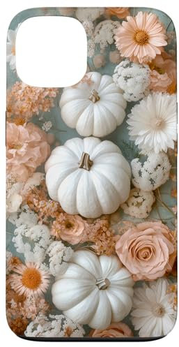 Autumn Floral Pumpkin Fall Themed Aesthetic Case for iPhone 13
