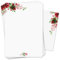 Briefpapier Set Rose Motiv mit Umschlägen I 50 Blatt 90 g/m² DIN A4 I abgerundete Ecken stilvolles Schreibpapier vielseitig verwendbar I Geburtstag Urkunde Speisekarte I dv1519