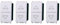 IXTRIMA Pulsante doppio 1P+1P NO saliscendi compatibile plana colore bianco EV1202 kit 4pz
