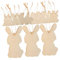 STOBOK 36St Kaninchen-Chips osterhasen dekorationen Osterdekorationen im Innenbereich basteln ostern basteln für ostern holz selber machen ostern basteln selber machen Hanfseil