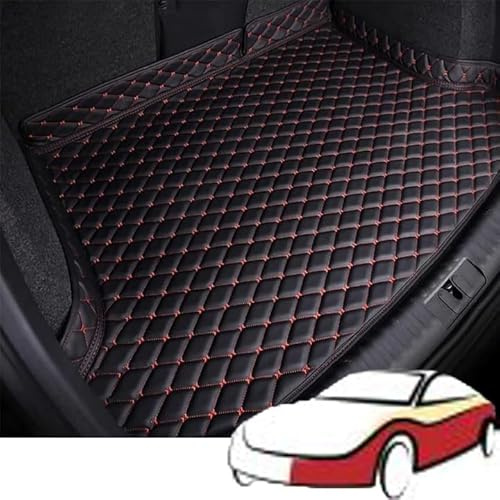 Auto Kofferraummatte für Renault Captur (2024 2025), Wasserdicht Kofferraumwanne Schutzmatte Antirutsch Kofferraum Schutz Interieur Zubehör,2 BlackRed