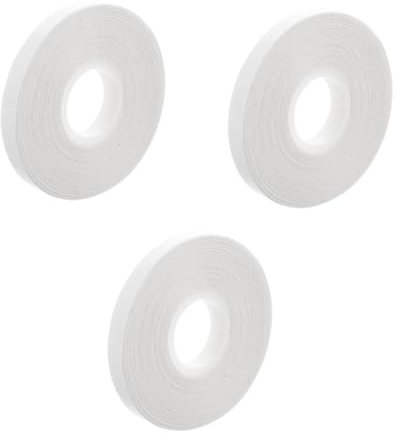 SHINEOFI 3 Rollen Wasserlösliches Klebeband Aus Stoff Klebstoff Isolierte Schüssel Tauchschalen Doppelt Klebeband Zum Quilten Gewebeband Für Kleidung Doppelseitiges Klebeband PVA Weiß