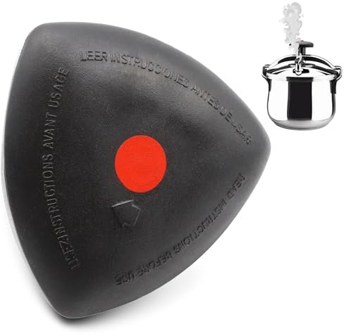 CHEFZOCO Pomo olla adaptable a magefesa Star, Pomo Triangular Convencional para ollas de presión, Compatible con olla tradicional Magefesa Star fabricadas antes del 2013, Negro, No incluye tornillo