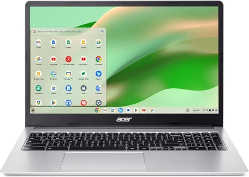 acer Chromebook Laptop - 14 Inches FHD - Touchscreen - IPS Display - 4GB LPDDR4 RAM - 64GB eMMC Storage - Intel Celeron Dual-Core Processor - Charcoal Black - 12.5 Hours Battery Life - 720p Webcam