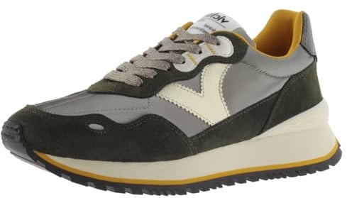 victoria Low-Top Viento Metallic-Nylon & Passende Spaltlederteile & Gezahnte Sohle 1157115 für Damen