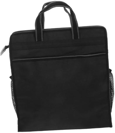 VILLFUL Sacoche de Bureau Tissu Oxford avec Poignée Organiseur de Documents Sécurisé à Fermeture Éclair et Compartiments Multiples Porte-documents Portable pour Homme et Femme Sac de