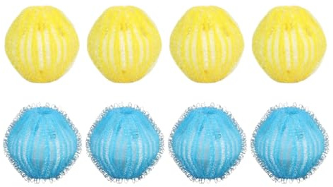 Acchiappa Peli per Lavatrice, 8 Pezzi, Dryer Balls Riutilizzabili, Rimuovere Peli di Lanugine Raccogliere, Palline Peli Lavatrice per Peli Cane Rimuovi e Peli, rimuovi peli e Capelli dal bucato