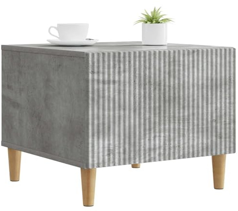vidaXL Couchtisch Betongrau 49 x 50 x 40 cm Holzwerkstoff, Couchtisch, platzsparendes Design, rechteckig im Vintage-Stil, aus hochwertigem Holz, ideal für Moderne Wohnungen, praktisch
