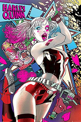 Batman Poster Comic Harley Quinn Neon (61cm x 91,5cm) + Geschenkverpackung. Verschenkfertig!