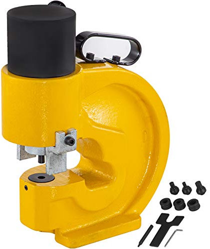 Happybuy Perforadora Hidráulica CH-70 Herramienta de perforación 35T perforadora de fuerza perforadora de agujero suave perforadora para placa de hierro barra de cobre aluminio acero inoxidable