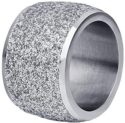 PAURO Damen 16mm Peeling Ringe Edelstahl