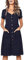 Summer Dresses for Women Casual Midi Dress Short Sleeve V Neck Button Decoration Swing A Line Tunic Dress with Pockets Size XL = UK 14-16