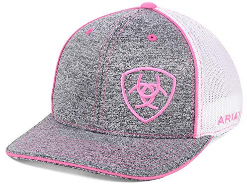 ARIAT Ladys Flexfit Cap Grey/pink