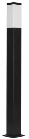 Grafner XL Wegeleuchte Höhe: 100 cm, Aluminium, E27, schwarz anthrazit, Wegleuchte Weglampe Gartenlampe Gartenleuchte Standlampe Außenstandleuchte Pollerleuchte
