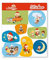 DH-Konzept 8 Sticker * SANDMÄNNCHEN * für Kindergeburtstag und Mottoparty | Kinder Aufkleber Unser Sandmann Party Set