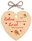 Second Ave Weihnachtskugel mit Rotkehlchen-Motiv, zum Aufhängen, Holz, Christbaumschmuck