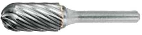 Dormer P60512.7X6.0 Serie P605 Hartmetall-Frässtift, Kugelzylinder, hell, 3,00 mm x 38 mm